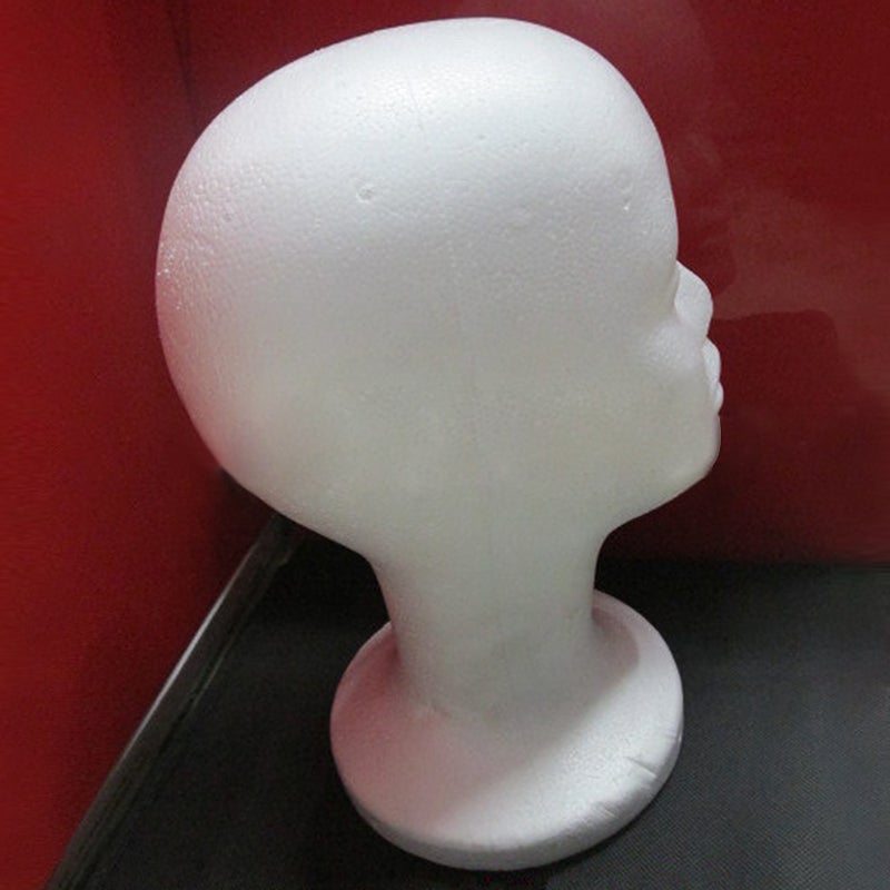 Large Foam Wig Hat Headset Model Woman Head Foam Model Size Number Foam Head  Description: